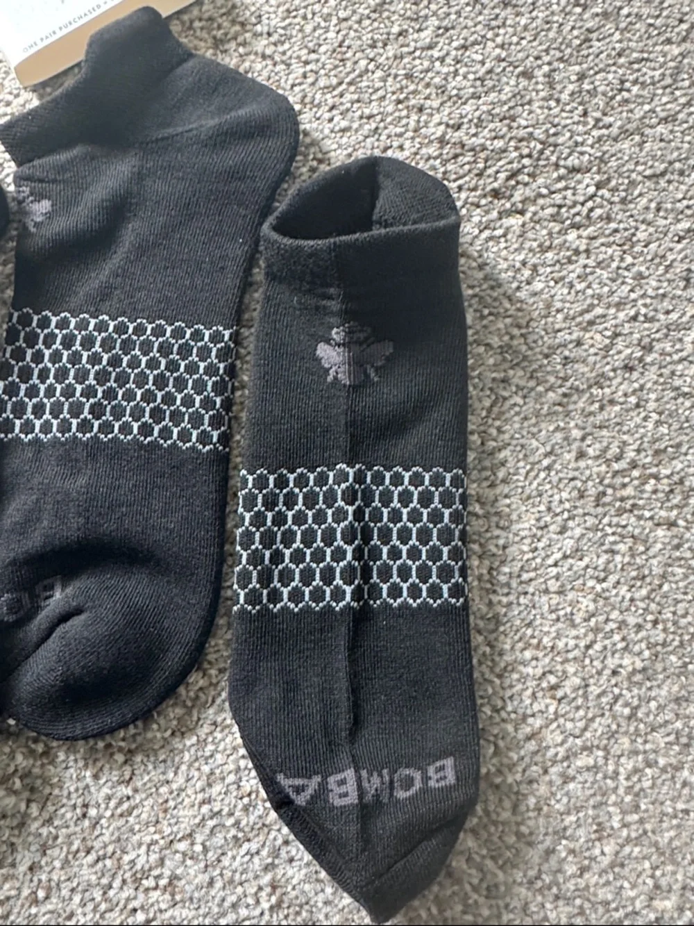 Bombas Black Low-Cut Athletic Socks – Pack of 3